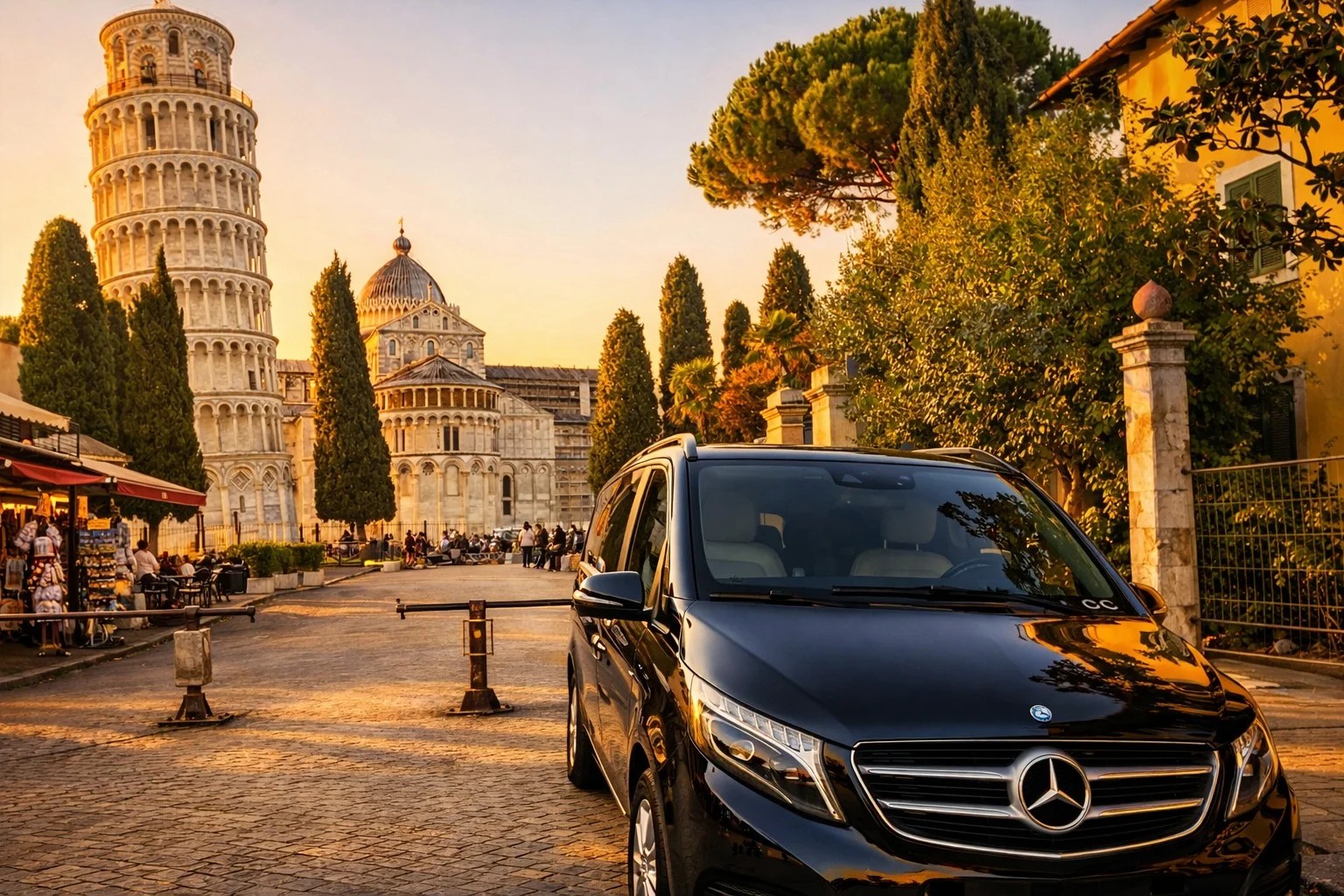 Private transfer stop Pisa Leaning Tower Tuscany