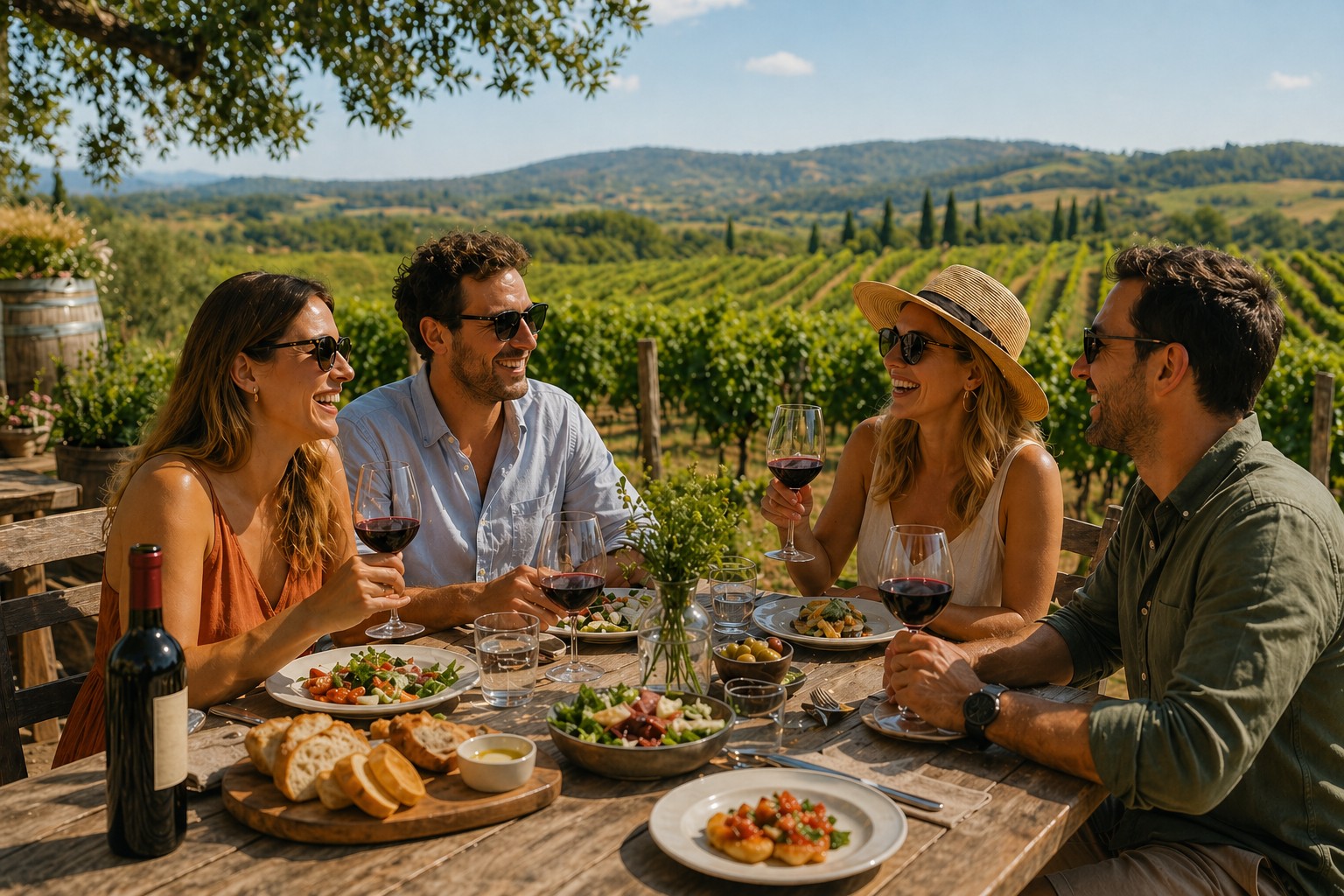 Fattoria La Marronaia winery in the Chianti hills — private wine tasting Tuscany Italy
