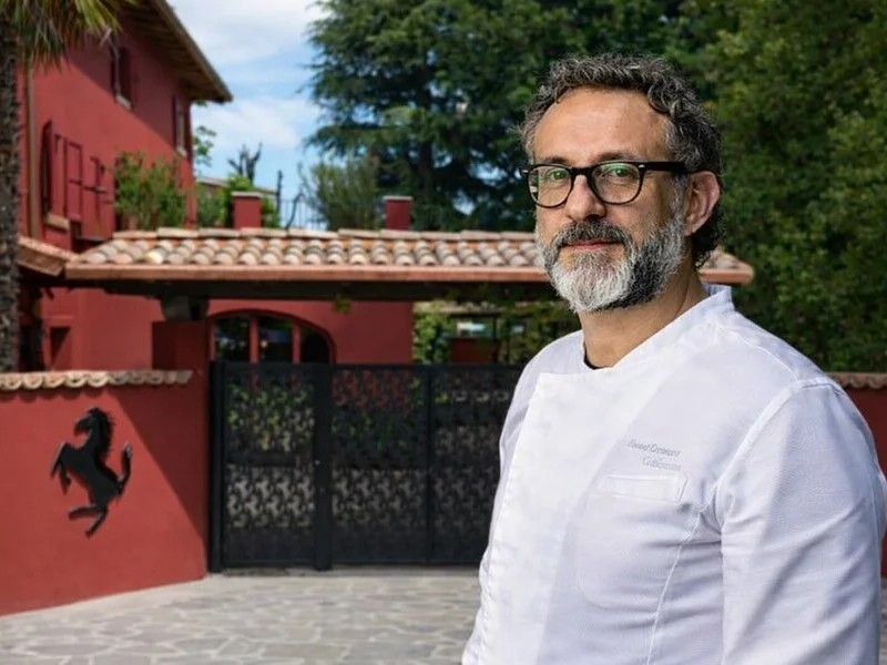 Chef Massimo Bottura at Ristorante Cavallino Ferrari in Maranello