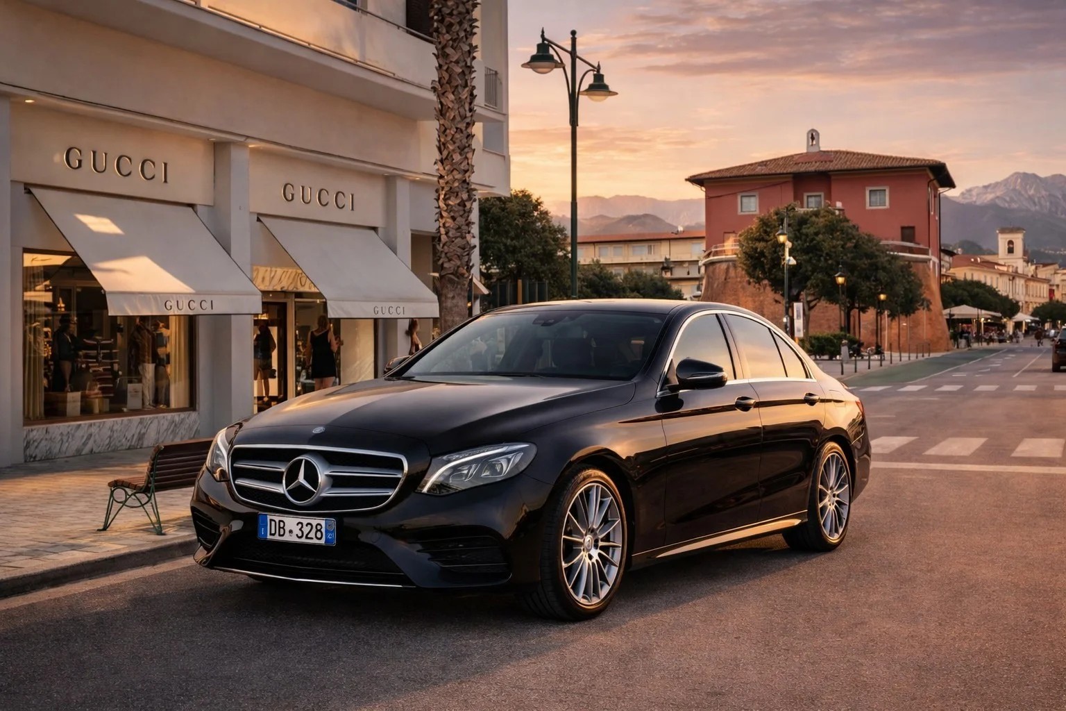 Private transfer stop in Forte dei Marmi Tuscany